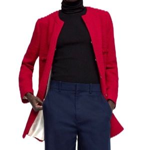 ZARA Tweed Coat Size S